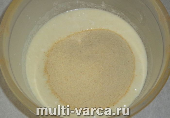 Шоколадний манник у мультиварці