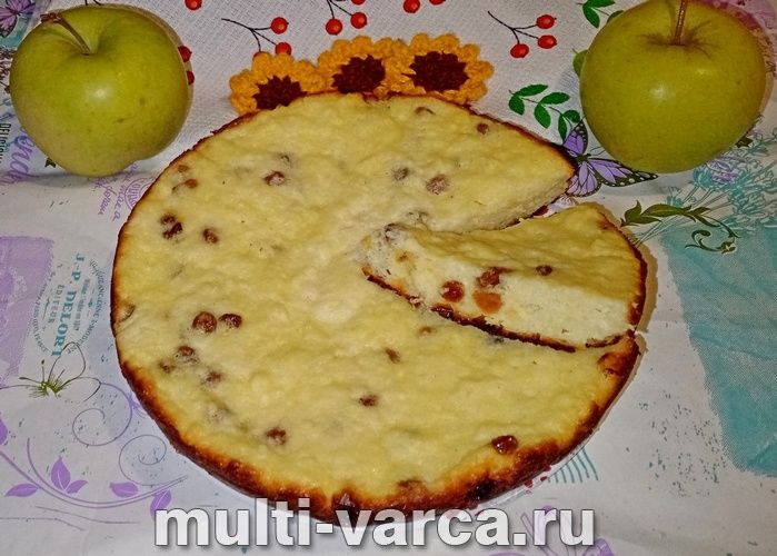 Сирна запіканка з родзинками