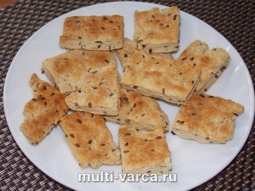 Солоне печиво з насінням льону