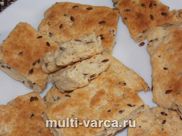 Солоне печиво з насінням льону
