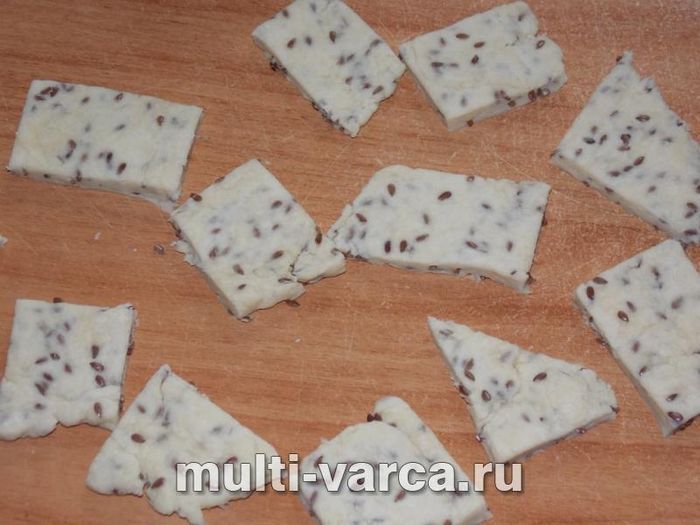 Солоне печиво з насінням льону