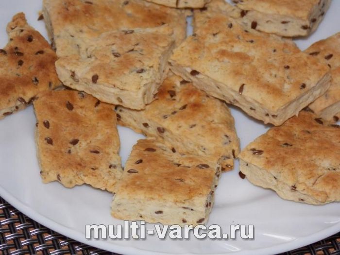 Солоне печиво з насінням льону