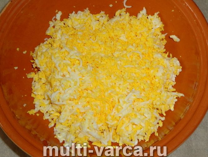 Закуска з печінки тріски "Ялинкові кулі"