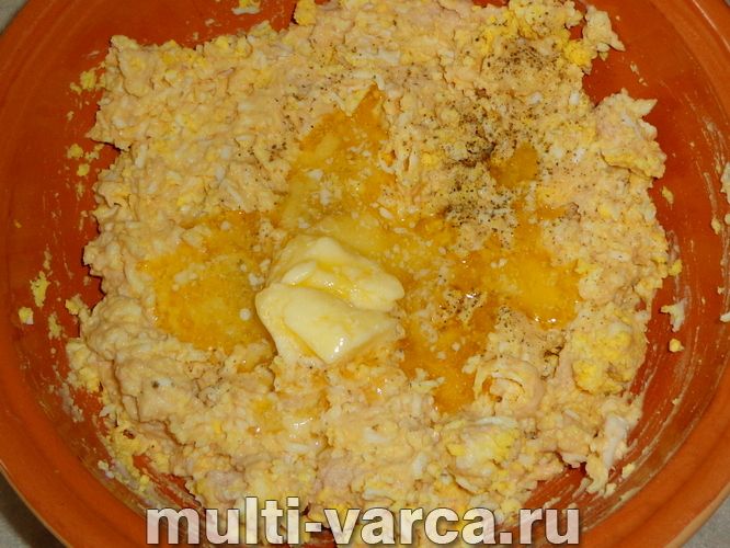 Закуска з печінки тріски "Ялинкові кулі"