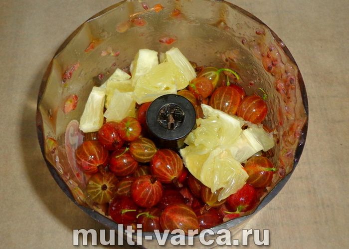 Желе з аґрусу з лимоном на зиму