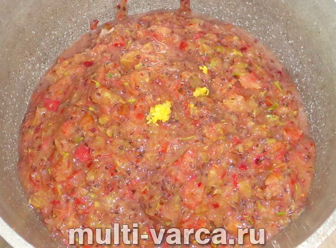 Желе з аґрусу з лимоном на зиму