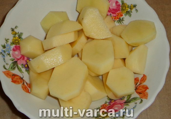 Зубатка з картоплею в мультиварці