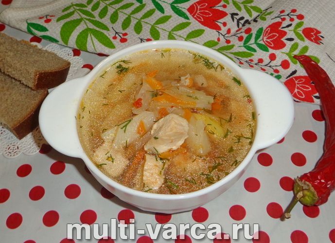 Борщ з індичкою в мультиварці