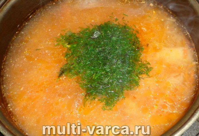 Борщ з індичкою в мультиварці