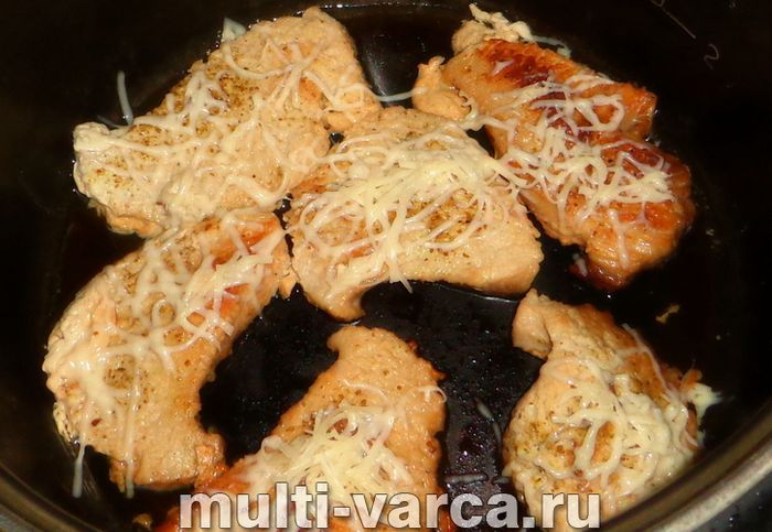 Ескалоп з індички в мультиварці