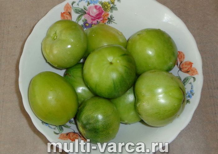 Фаршировані зелені помідори на зиму
