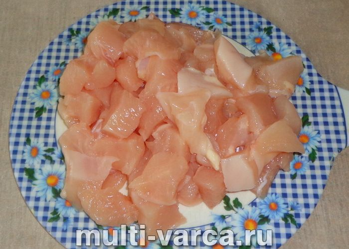 Фрикасе з курки в мультиварці
