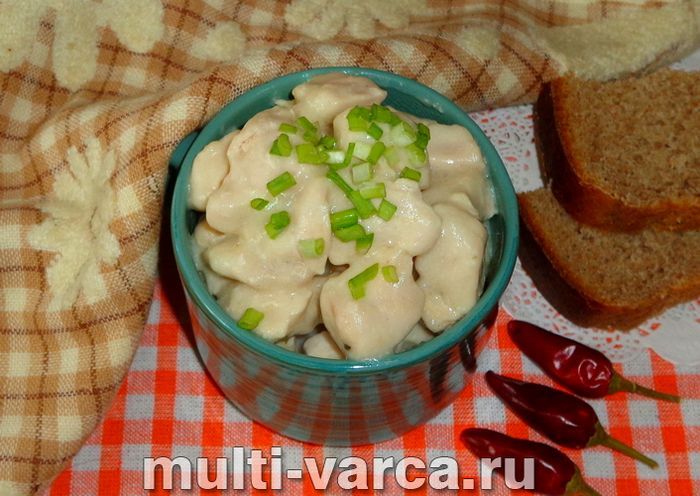 Фрикасе з курки в мультиварці