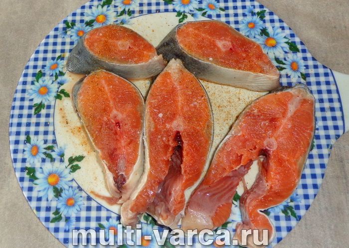 Горбуша з рисом у мультиварці