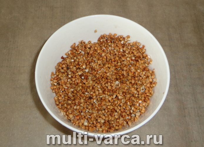 Гречка з яловичою печінкою в мультиварці