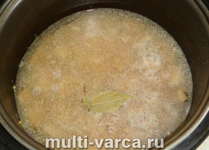 Гречка з яловичою печінкою в мультиварці