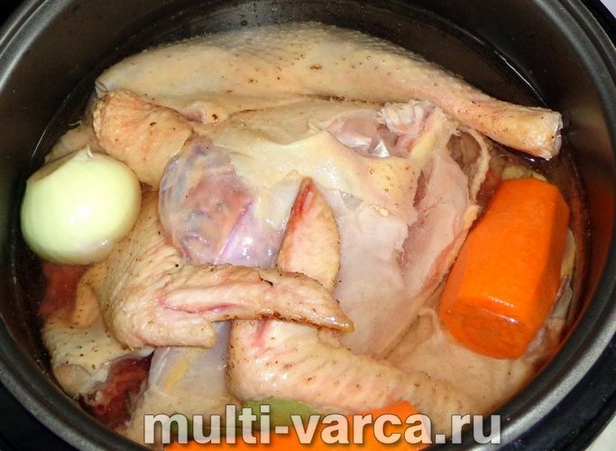 Холодець із курки в мультиварці