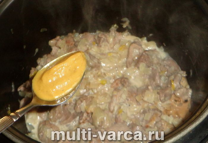 Індичка в гірчичному соусі в мультиварці