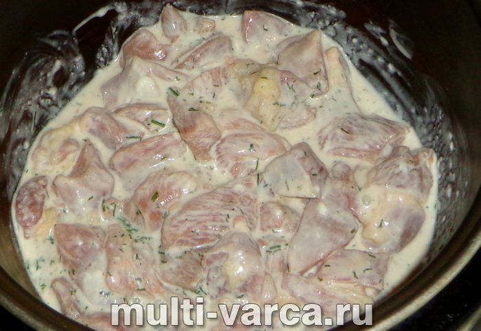 Індичка в кефірі в мультиварці