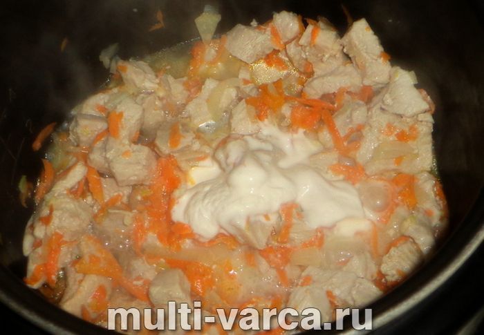 Індичка з сиром у мультиварці