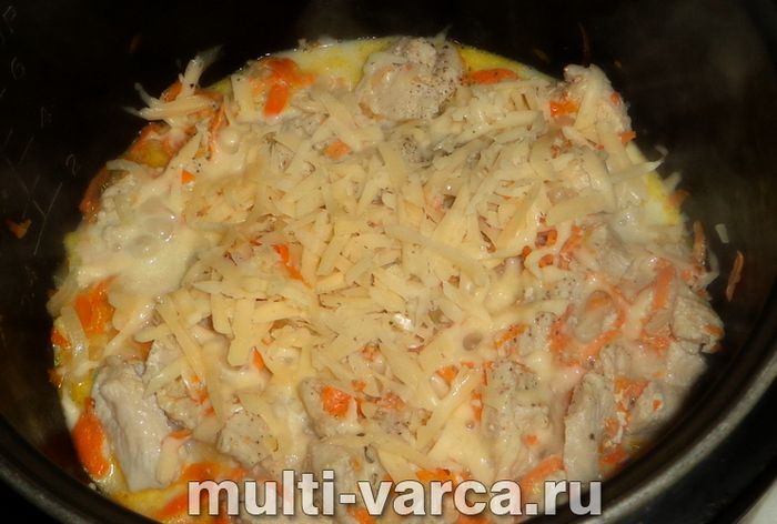 Індичка з сиром у мультиварці