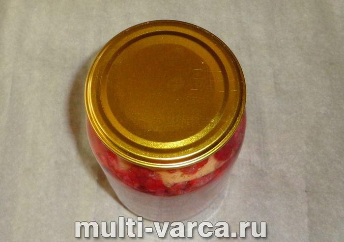Компот із яблук і малини на зиму