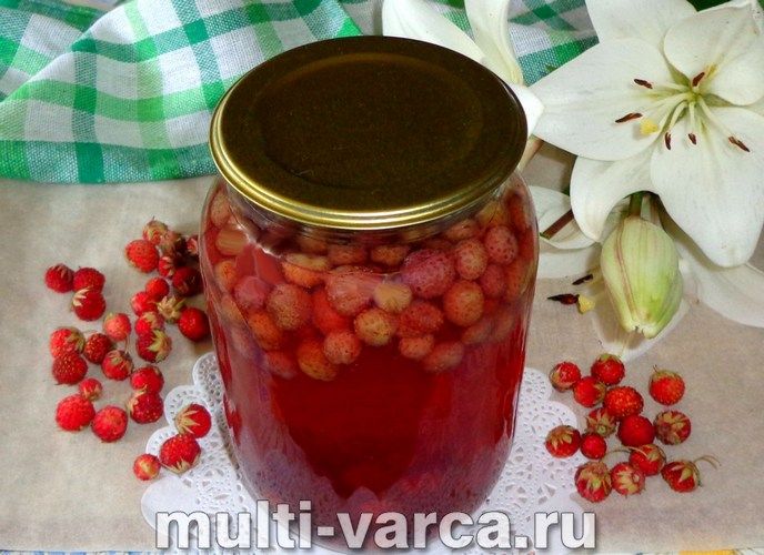 Компот із полуниці на зиму