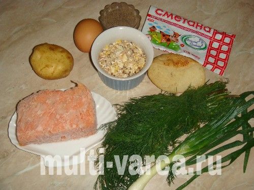 Котлети з червоної риби в мультиварці