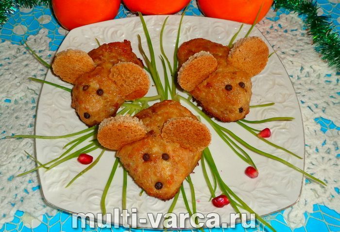 Котлети з фаршу в духовці «Мишки»