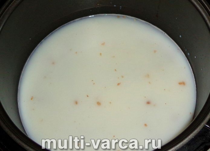 Молочний гречаний суп у мультиварці