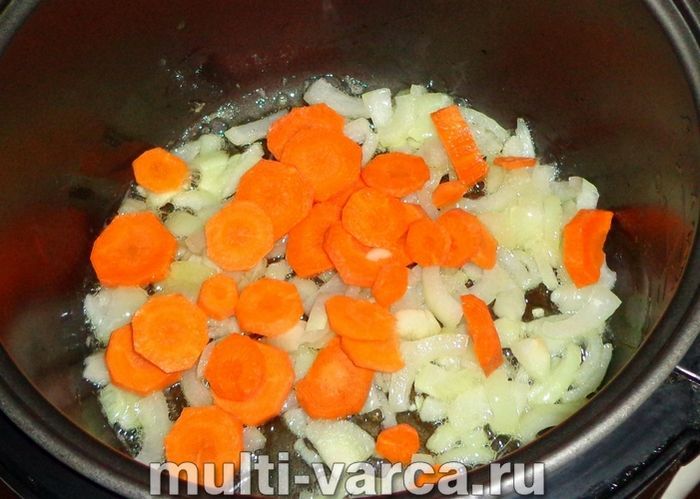 Овочеве рагу з куркою та гарбузом у мультиварці