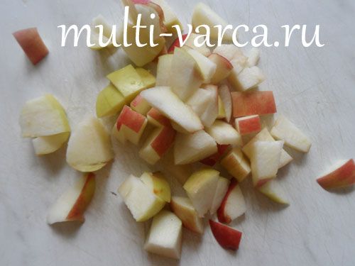 Печінка, тушкована з мандаринами та яблуками