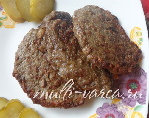 Печінкові оладки з рисом