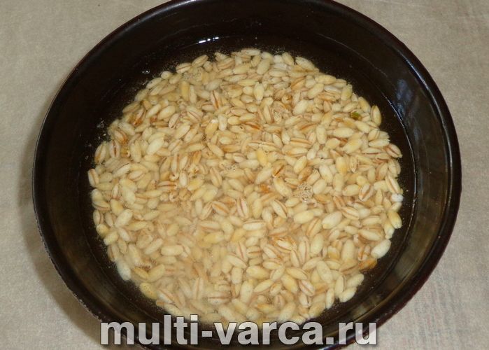 Перлова каша на молоці в мультиварці