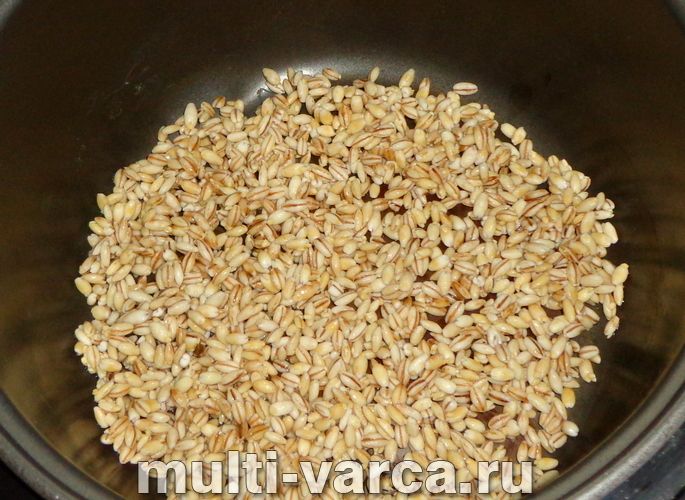 Перлова каша на молоці в мультиварці