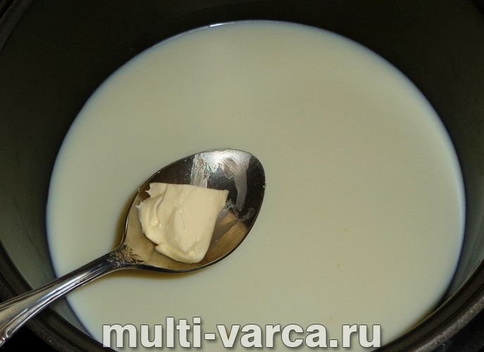 Перлова каша на молоці в мультиварці