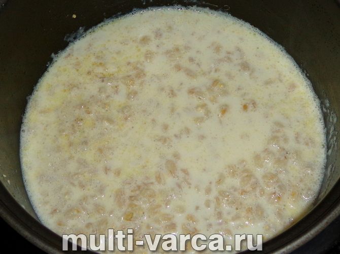 Перлова каша на молоці в мультиварці