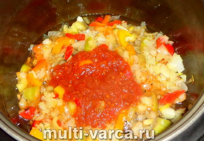 Перловка з м'ясом та овочами в мультиварці