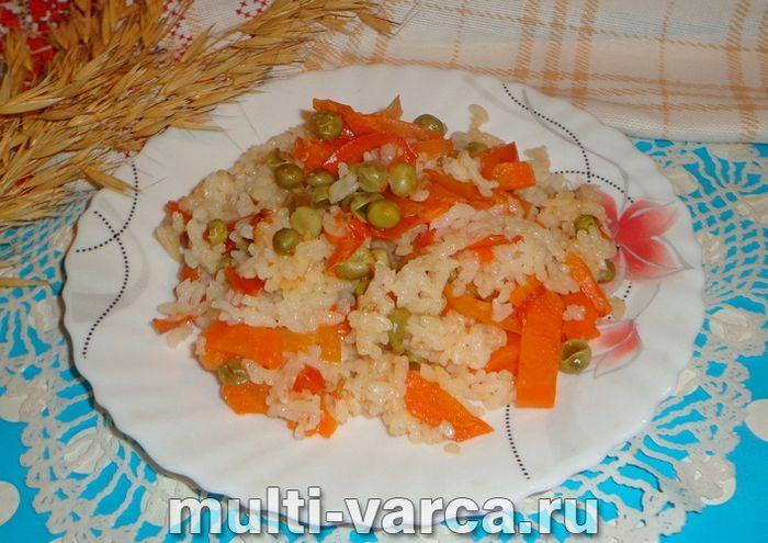 Різотто з овочами в мультиварці
