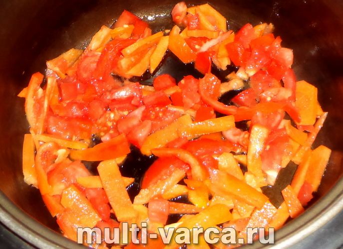 Різотто з овочами в мультиварці