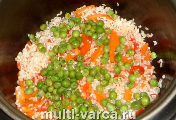Різотто з овочами в мультиварці