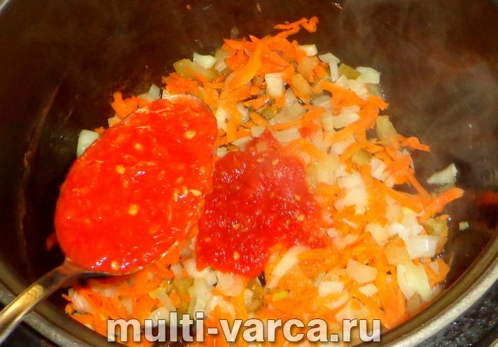 Розсольник на курячому бульйоні в мультиварці