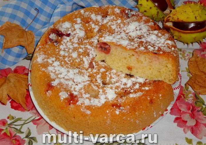 Шарлотка з аґрусом у мультиварці