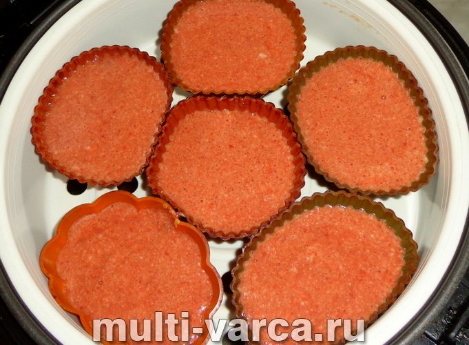 Суфле з курячої печінки на пару в мультиварці