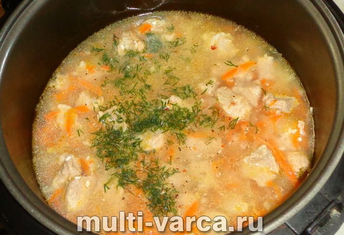Свинина з рисом у мультиварці