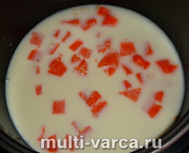 Вівсяна каша з гарбузом у мультиварці