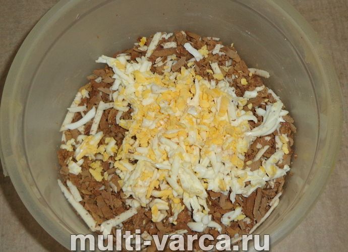 Закуска з печінки з яйцем "Мишки"