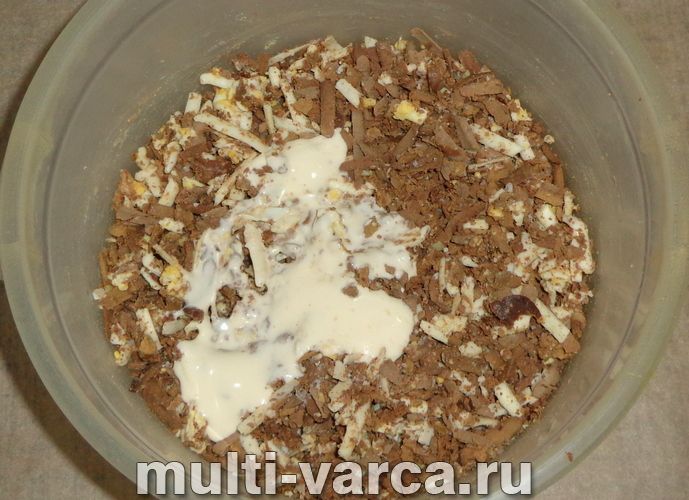 Закуска з печінки з яйцем "Мишки"