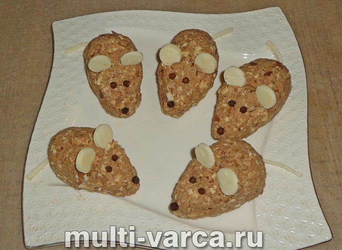 Закуска з печінки з яйцем "Мишки"