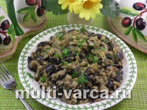Баклажани смажені з хлібними крихтами під сиром